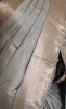 Exclusive Silver Checks Kanjeevaram Silk Saree
